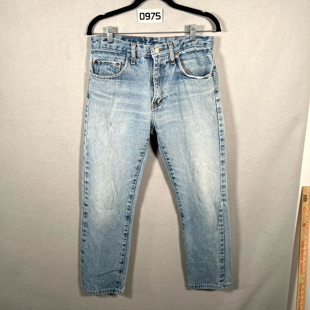 Levi's 501 Jeans Mens 30x32 Blue Denim Everyday Wear Original Fit Straight Leg